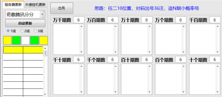 奇趣分分彩任二对码挂机外接出号工具插图