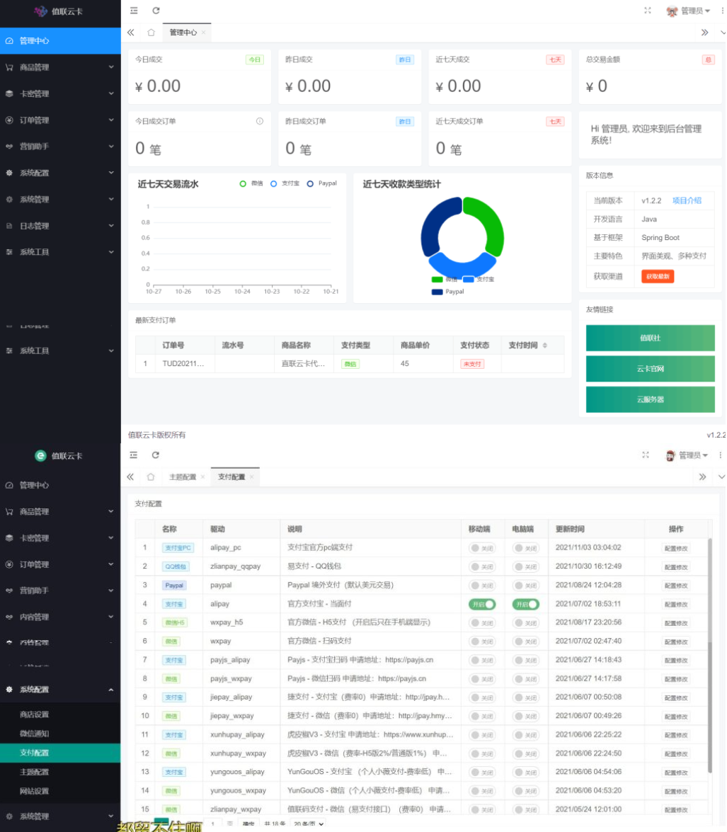 值联云卡自动售卡商业系统v2.0.0插图(1)